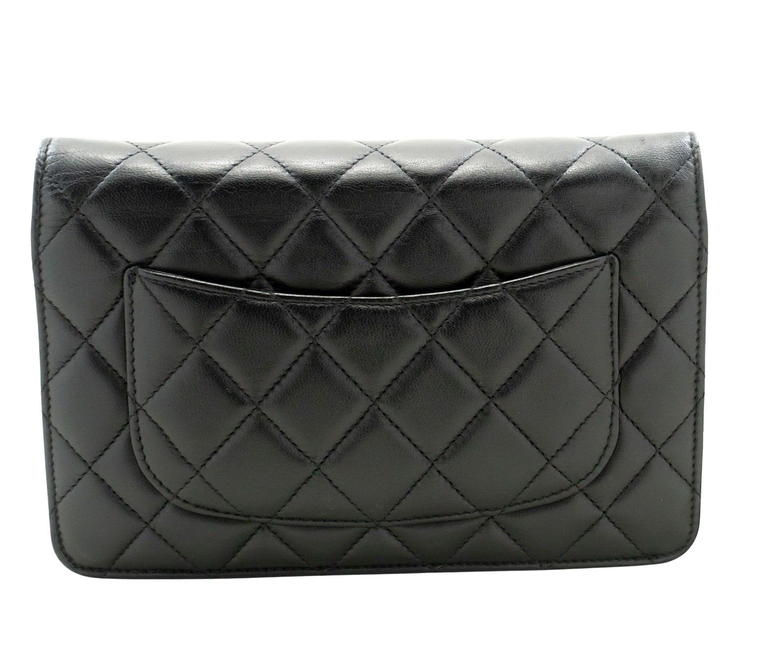 Chanel Black Leather Shoulder Bag (Pre-Owned) Size ONE SIZE - 2 Thumbnail