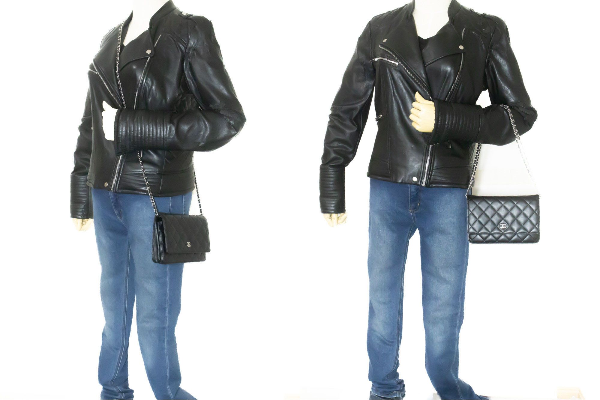 Chanel Wallet On Chain Black Leather Shoulder Bag (Pre-Owned) Size ONE SIZE - 12 Thumbnail