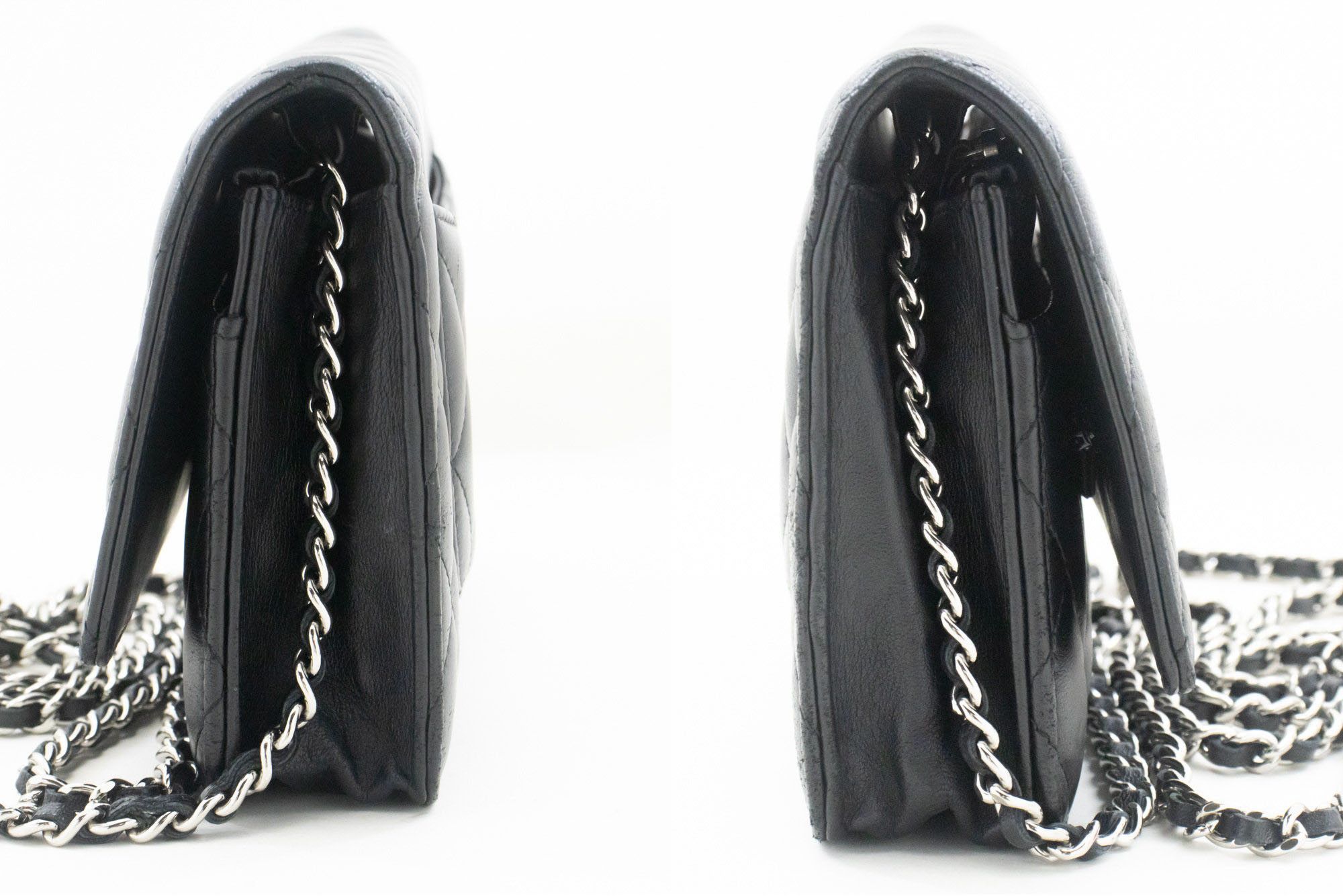 Chanel Wallet On Chain Black Leather Shoulder Bag (Pre-Owned) Size ONE SIZE - 3 Thumbnail