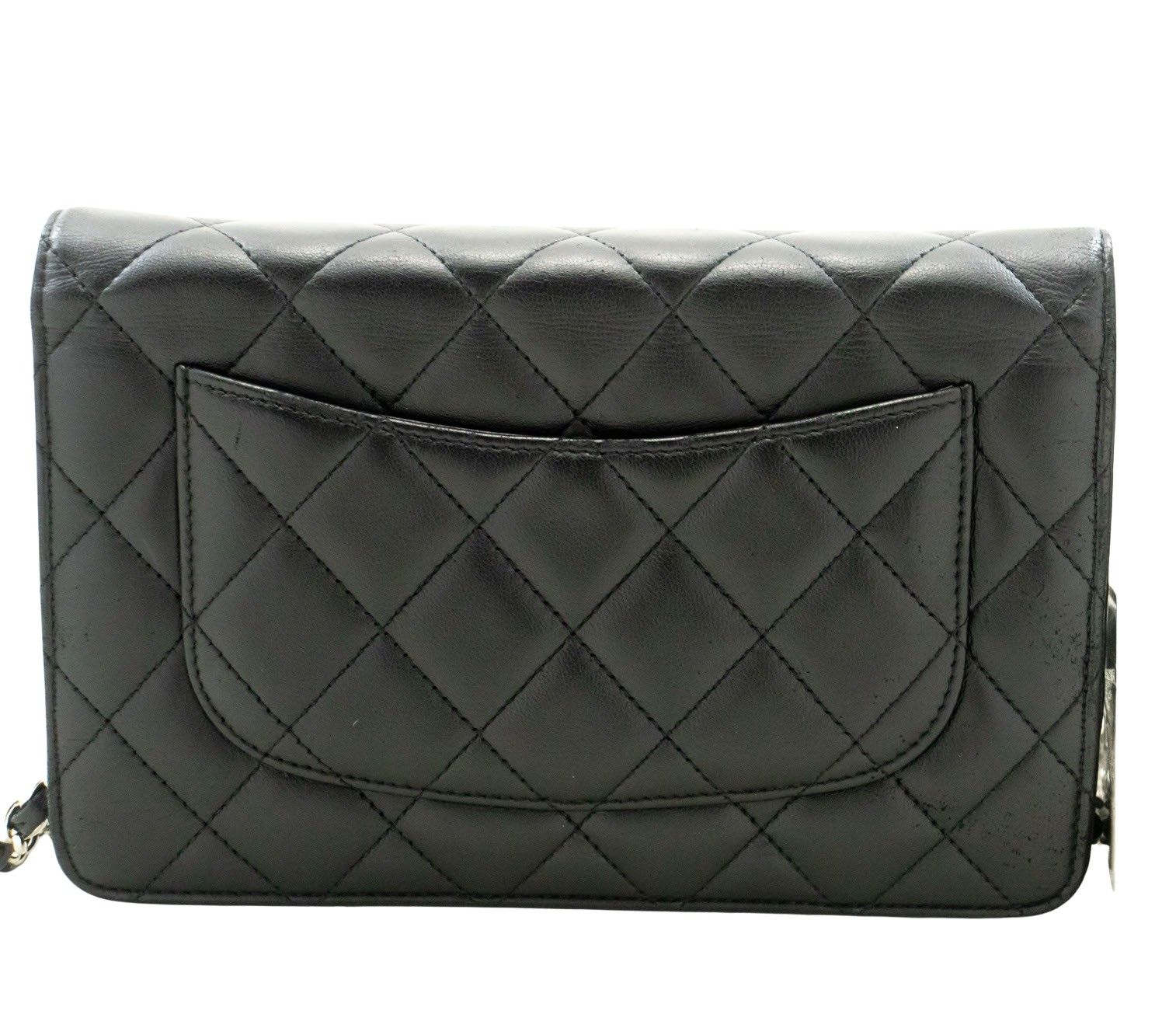 Chanel Wallet On Chain Black Leather Shoulder Bag (Pre-Owned) Size ONE SIZE - 2 Thumbnail