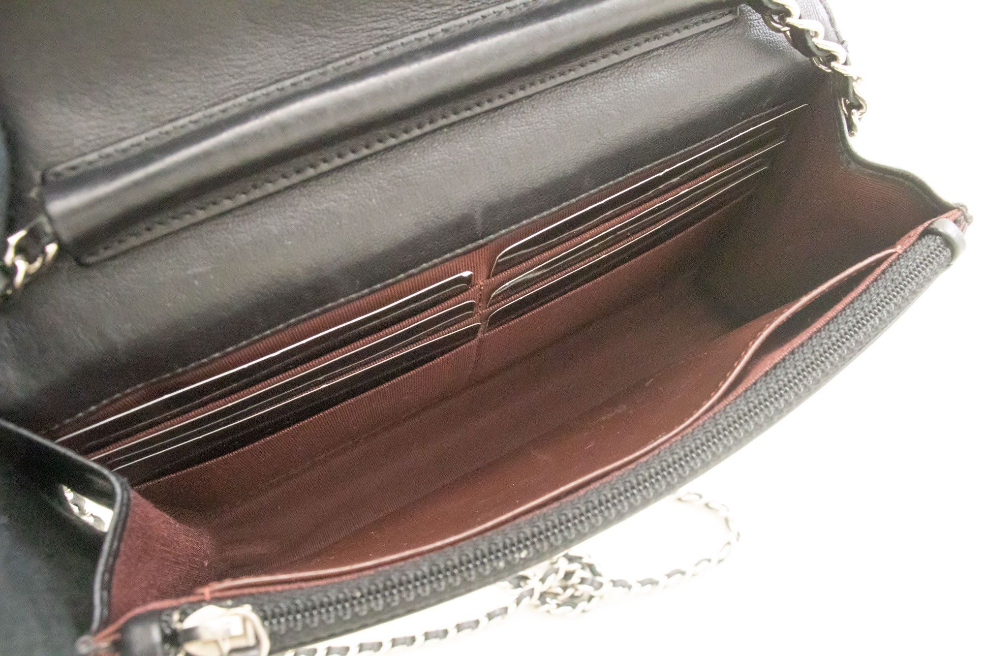 Chanel Wallet On Chain Black Leather Shoulder Bag (Pre-Owned) Size ONE SIZE - 6 Thumbnail