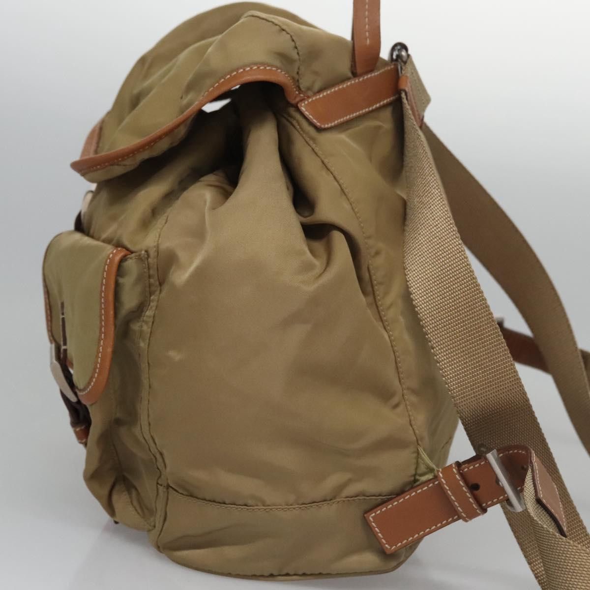 Prada Re-Nylon Khaki Synthetic Backpack Bag (Pre-Owned) Size ONE SIZE - 4 Thumbnail