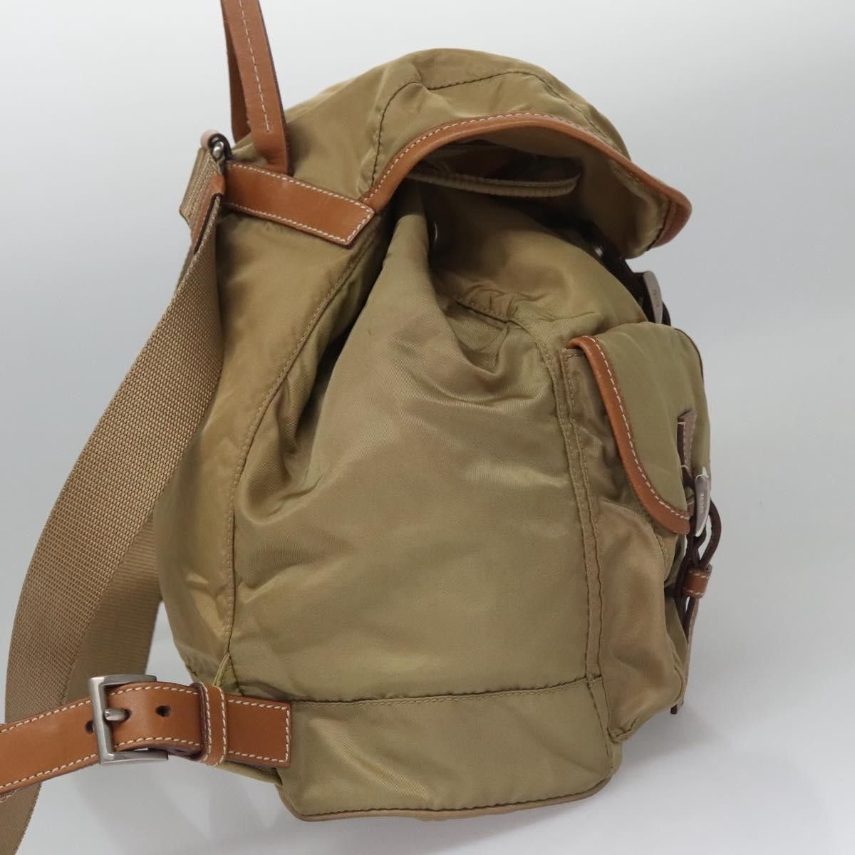 Prada Re-Nylon Khaki Synthetic Backpack Bag (Pre-Owned) Size ONE SIZE - 5 Thumbnail