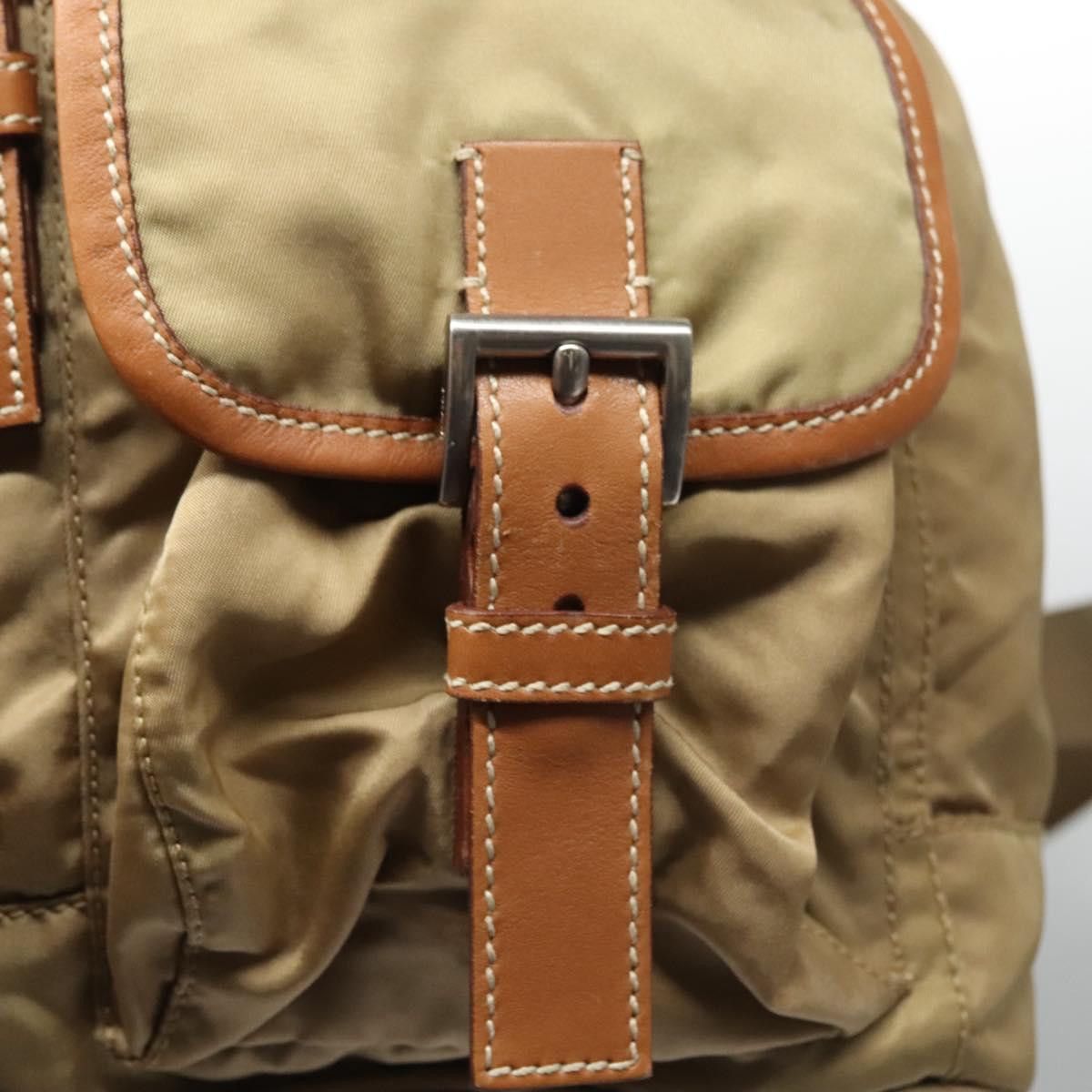 Prada Re-Nylon Khaki Synthetic Backpack Bag (Pre-Owned) Size ONE SIZE - 19 Thumbnail