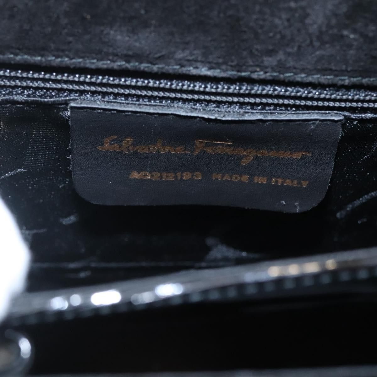 Salvatore Ferragamo Gancini Black Ceramic Handbag (Pre-Owned) Size ONE SIZE - 13 Thumbnail