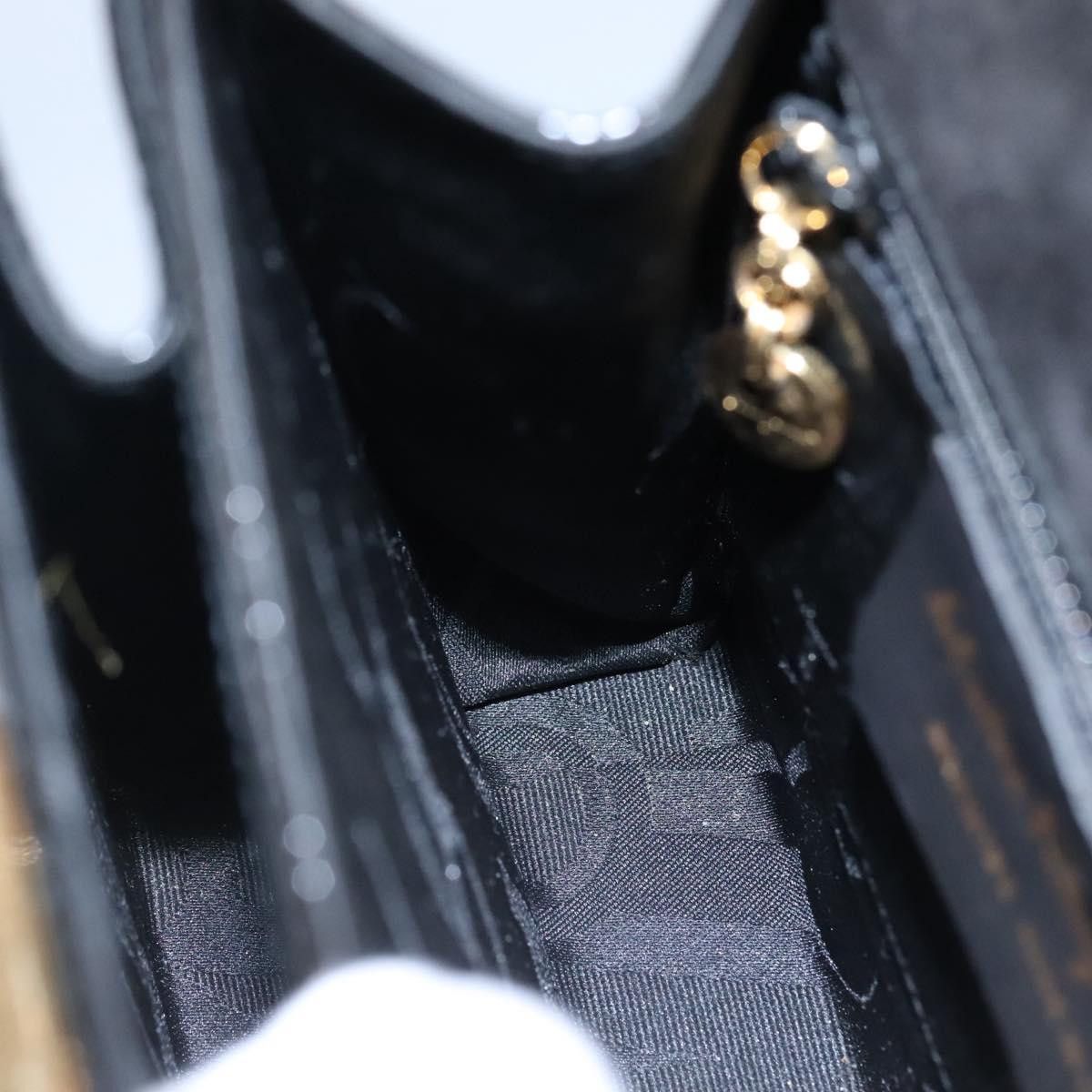 Salvatore Ferragamo Gancini Black Ceramic Handbag (Pre-Owned) Size ONE SIZE - 19 Thumbnail