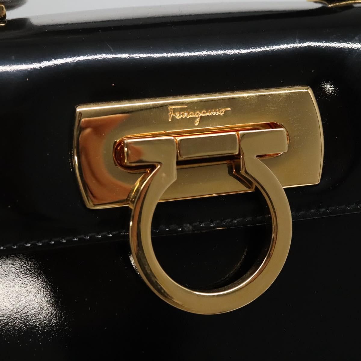 Salvatore Ferragamo Gancini Black Ceramic Handbag (Pre-Owned) Size ONE SIZE - 11 Thumbnail