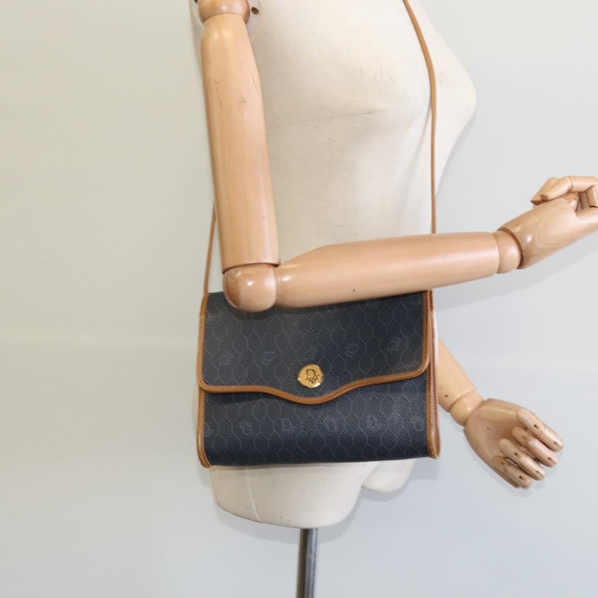 Dior Honeycomb Black Canvas Shoulder Bag (Pre-Owned) Size ONE SIZE - 14 Thumbnail