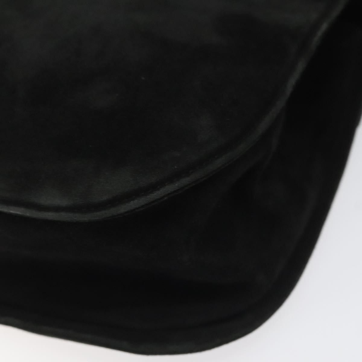 Salvatore Ferragamo Gancini Black Suede Shoulder Bag (Pre-Owned) Size ONE SIZE - 9 Thumbnail