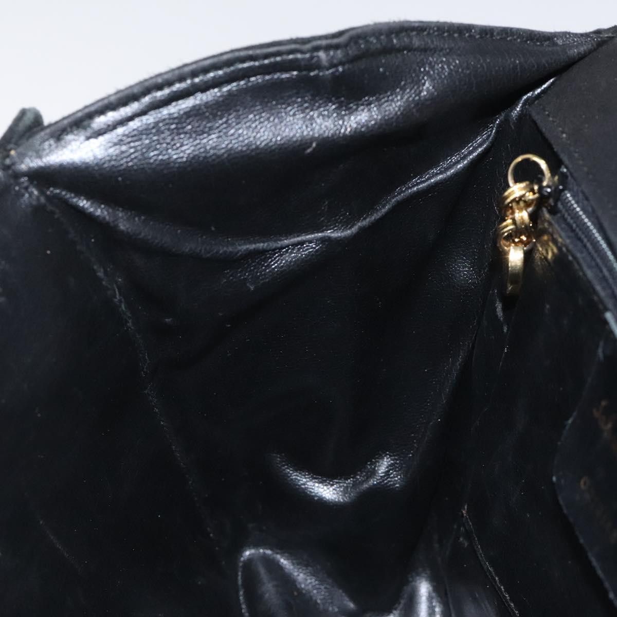 Salvatore Ferragamo Gancini Black Suede Shoulder Bag (Pre-Owned) Size ONE SIZE - 18 Thumbnail