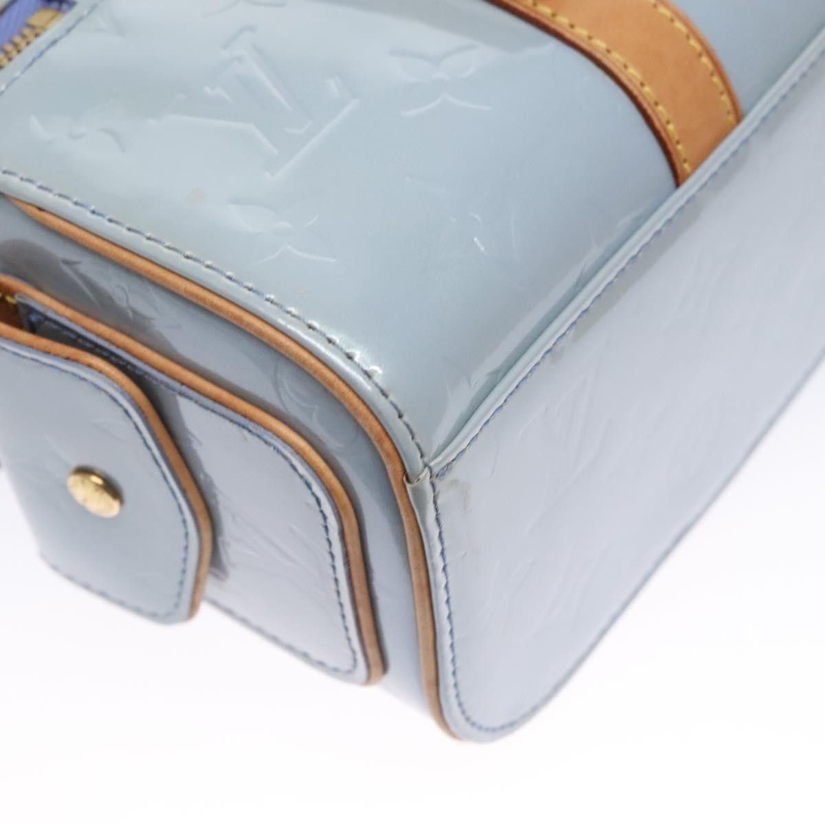 Louis Vuitton Sullivan Blue Patent Leather Handbag (Pre-Owned) Size ONE SIZE - 10 Thumbnail