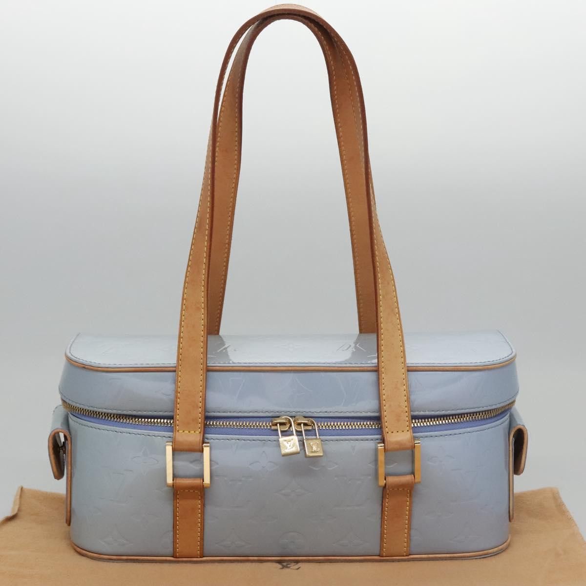 Louis Vuitton Sullivan Blue Patent Leather Handbag (Pre-Owned) Size ONE SIZE - 16 Thumbnail