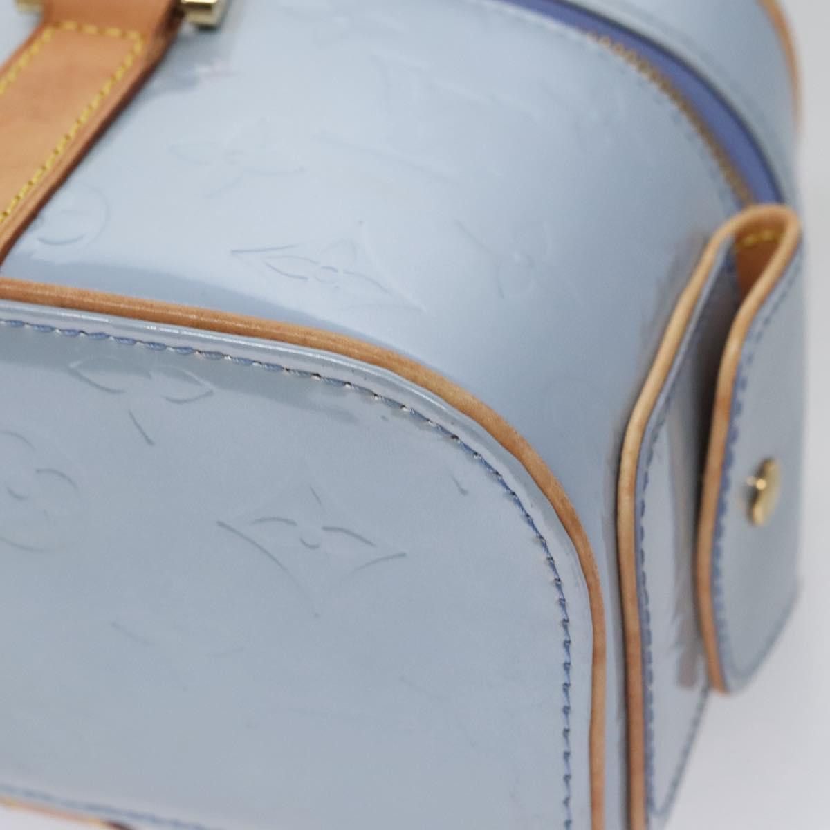 Louis Vuitton Sullivan Blue Patent Leather Handbag (Pre-Owned) Size ONE SIZE - 9 Thumbnail