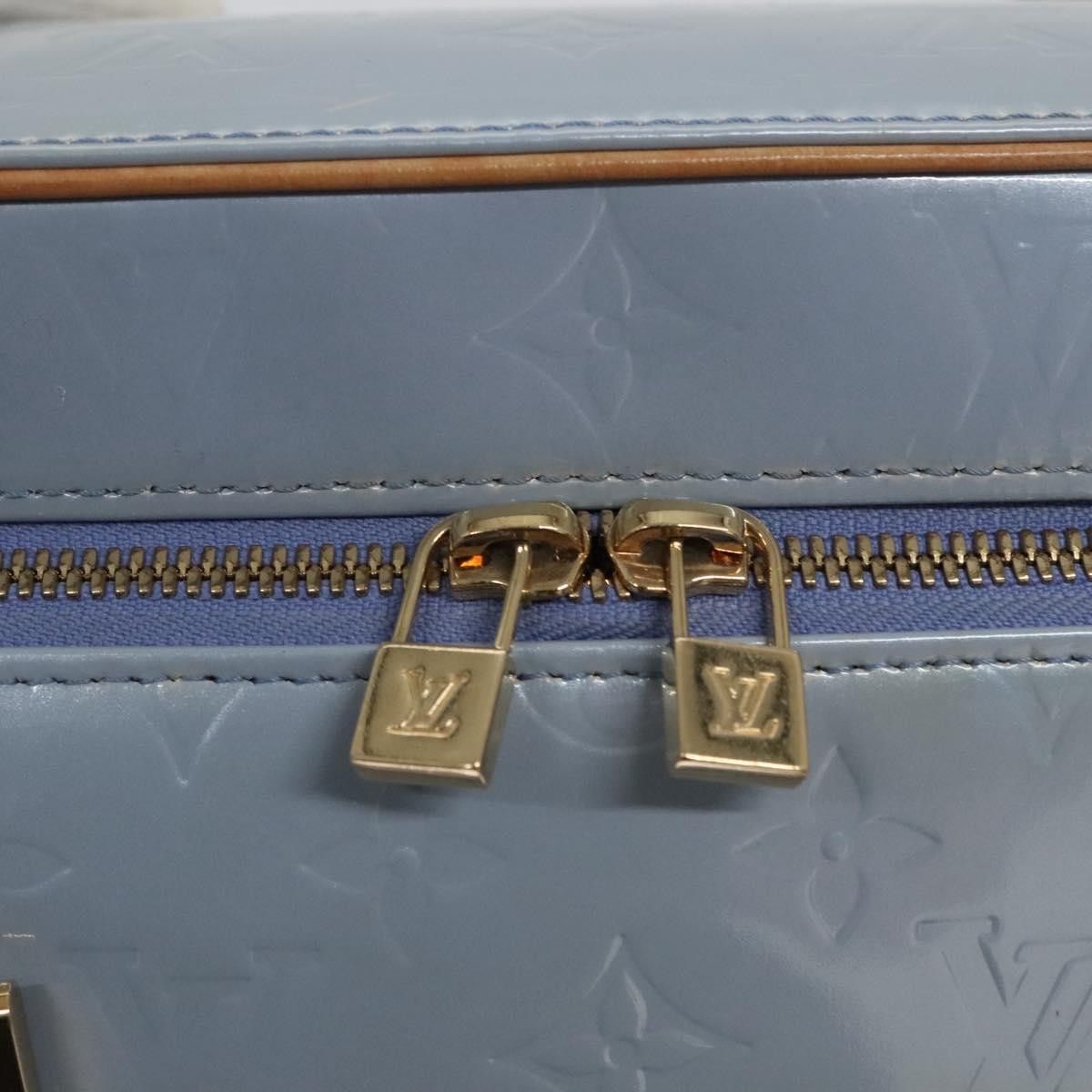 Louis Vuitton Sullivan Blue Patent Leather Handbag (Pre-Owned) Size ONE SIZE - 12 Thumbnail