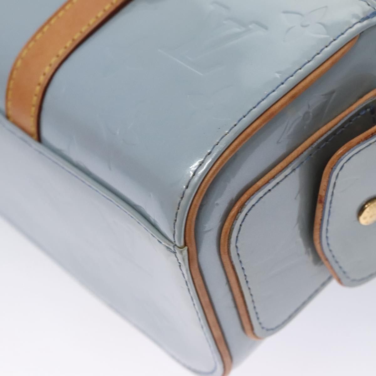 Louis Vuitton Sullivan Blue Patent Leather Handbag (Pre-Owned) Size ONE SIZE - 11 Thumbnail