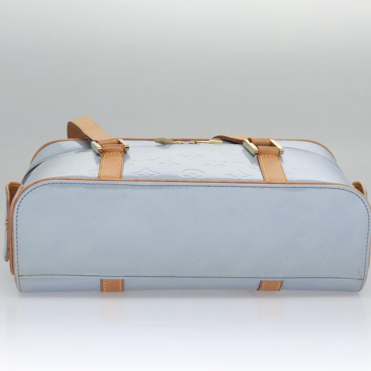 Louis Vuitton Sullivan Blue Patent Leather Handbag (Pre-Owned) Size ONE SIZE - 7 Thumbnail
