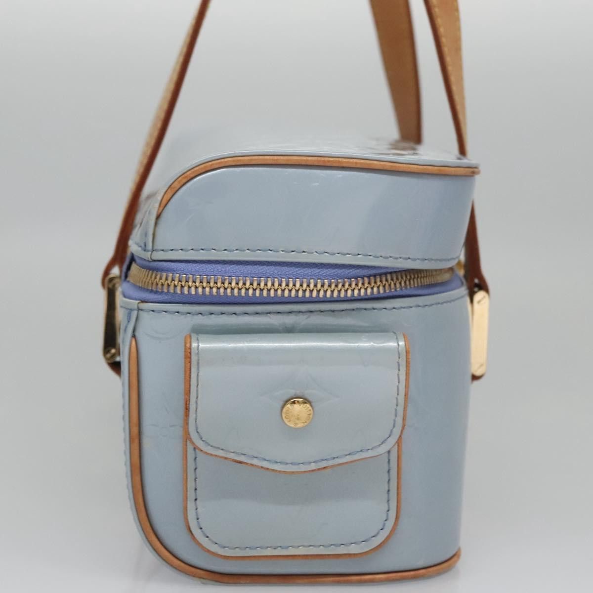 Louis Vuitton Sullivan Blue Patent Leather Handbag (Pre-Owned) Size ONE SIZE - 4 Thumbnail