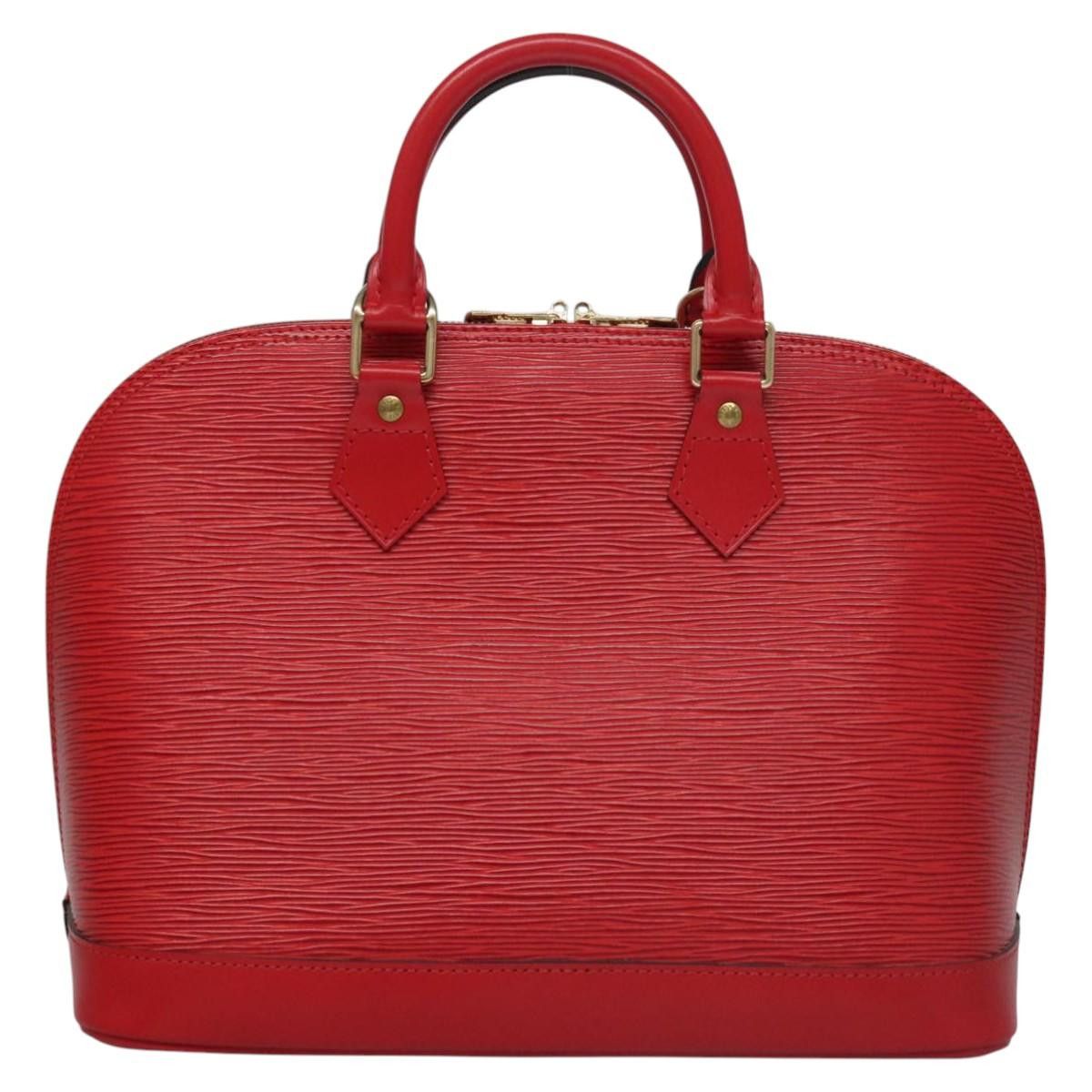 Louis Vuitton Alma Red Leather Handbag (Pre-Owned) Size ONE SIZE - 2 Thumbnail