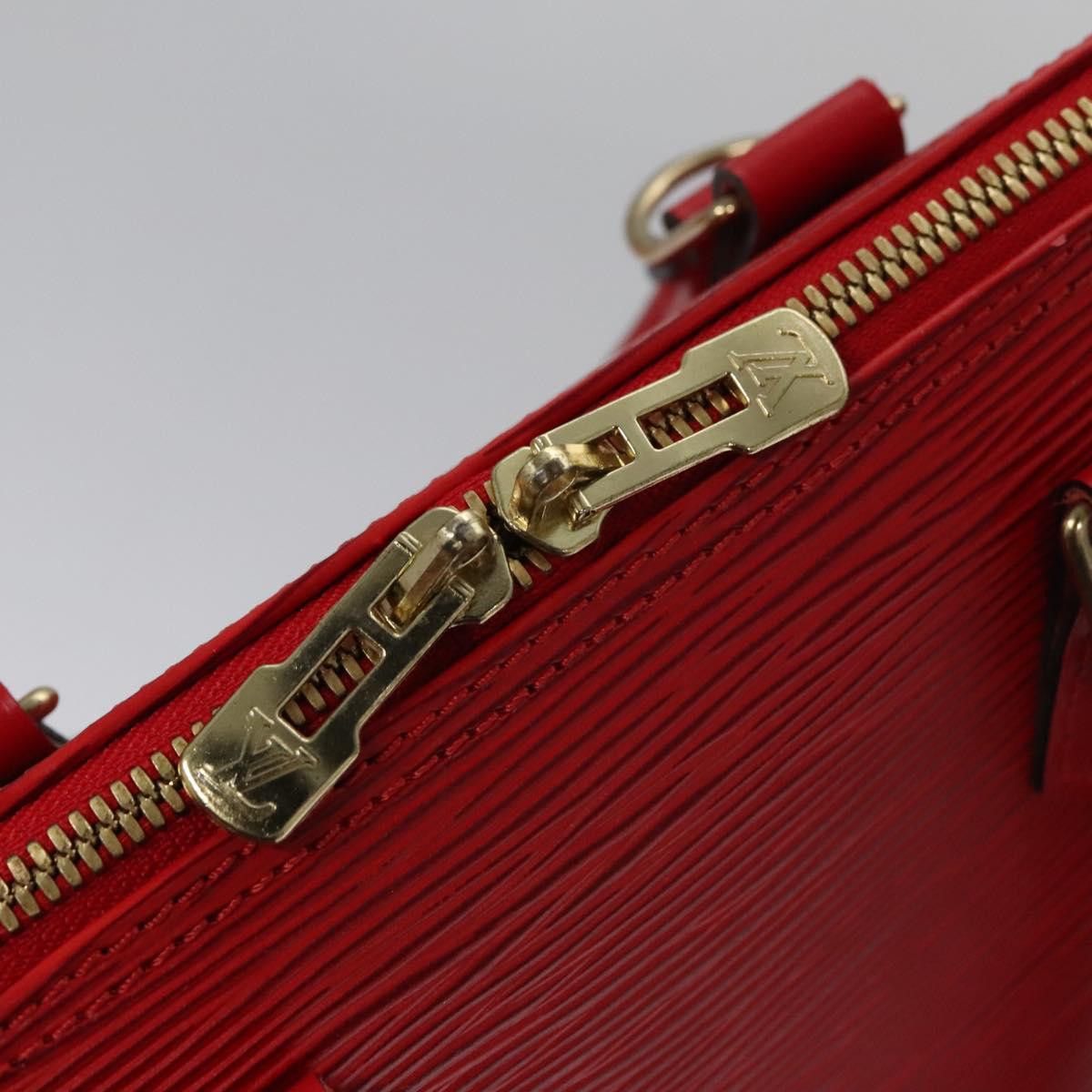 Louis Vuitton Alma Red Leather Handbag (Pre-Owned) Size ONE SIZE - 14 Thumbnail