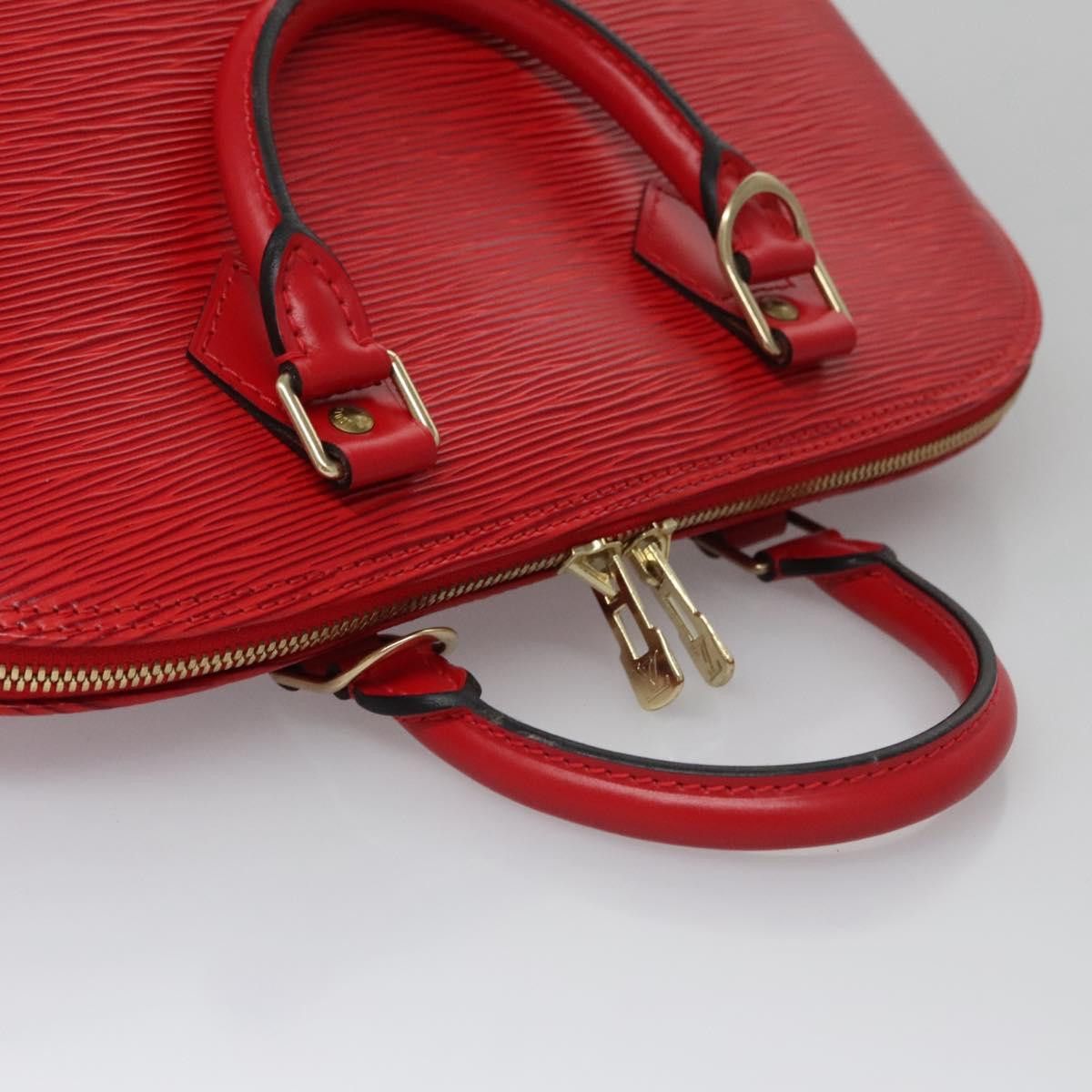 Louis Vuitton Alma Red Leather Handbag (Pre-Owned) Size ONE SIZE - 5 Thumbnail