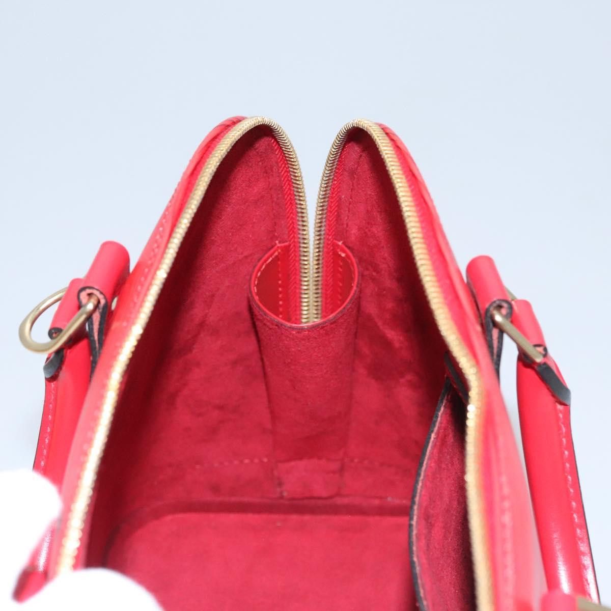 Louis Vuitton Alma Red Leather Handbag (Pre-Owned) Size ONE SIZE - 17 Thumbnail