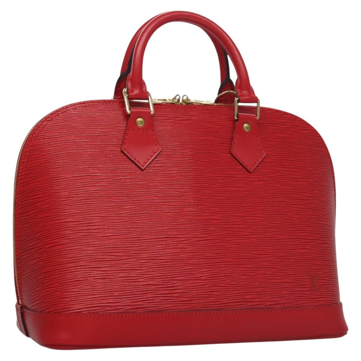 Louis Vuitton Alma Red Leather Handbag (Pre-Owned) Size ONE SIZE - 20 Thumbnail