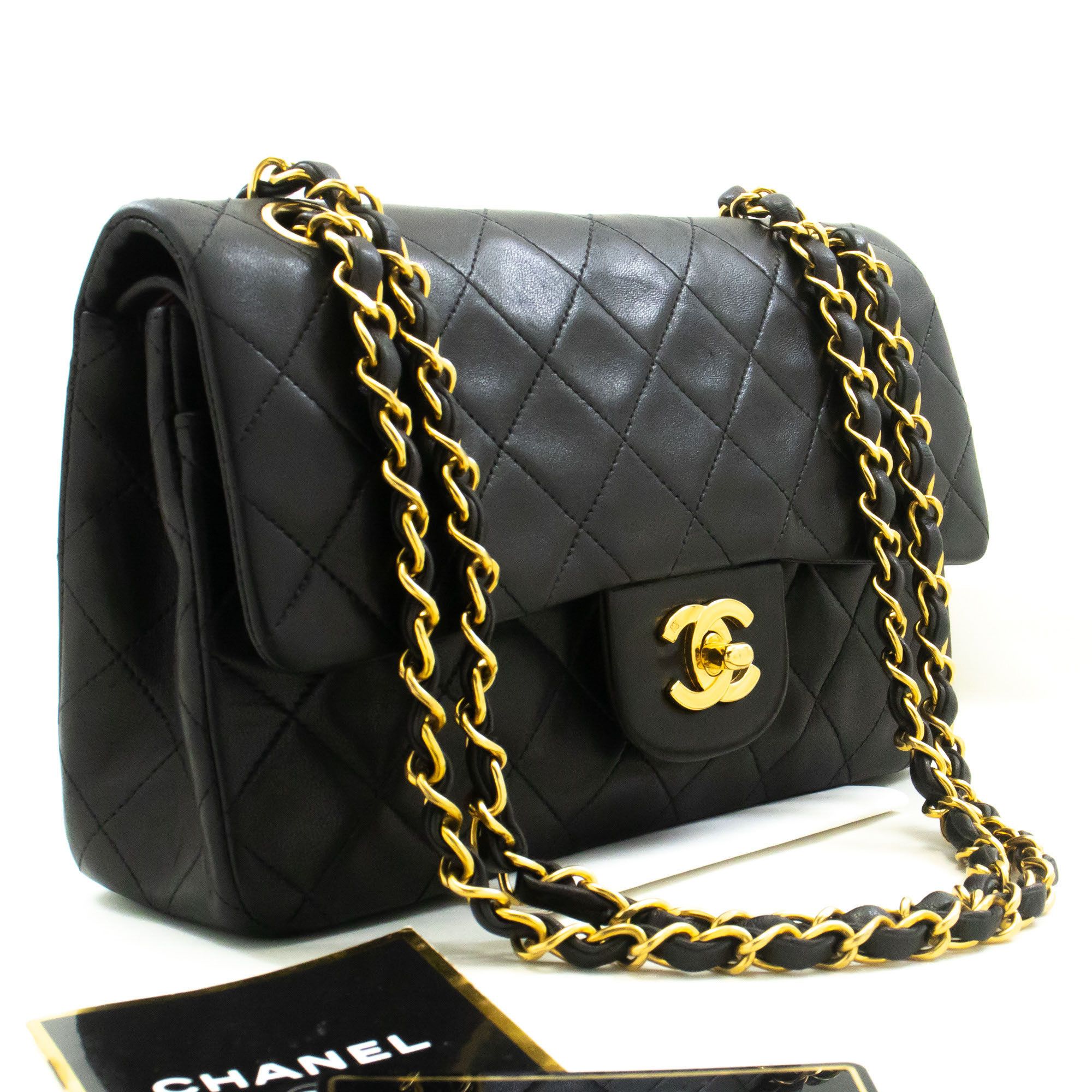 Chanel Timeless 23 Black Leather Shoulder Bag (Pre-Owned) Size ONE SIZE - 11 Thumbnail