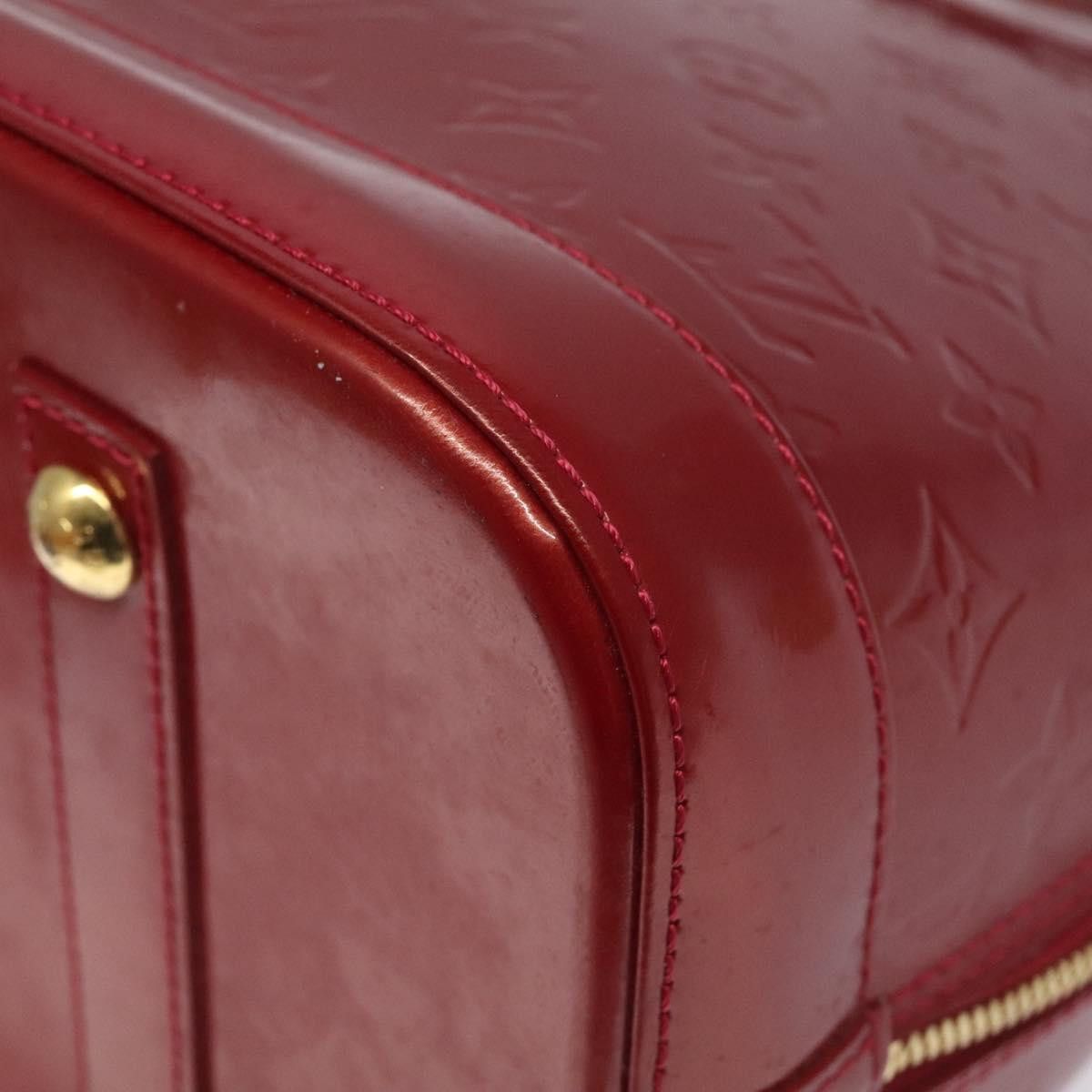 Louis Vuitton Alma Burgundy Patent Leather Handbag (Pre-Owned) Size ONE SIZE - 8 Thumbnail