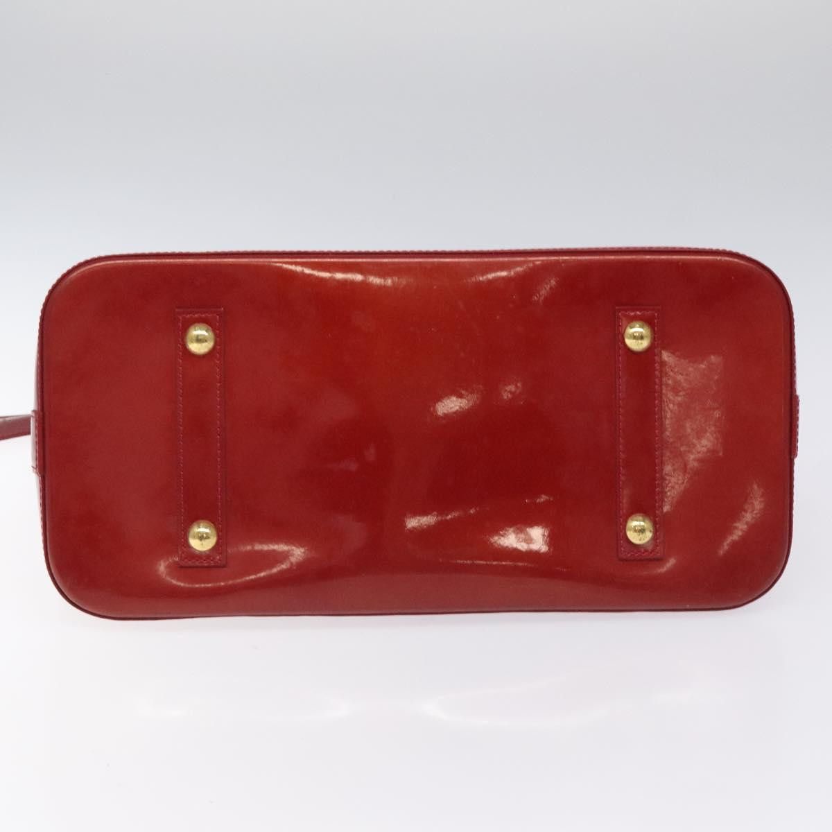 Louis Vuitton Alma Burgundy Patent Leather Handbag (Pre-Owned) Size ONE SIZE - 7 Thumbnail