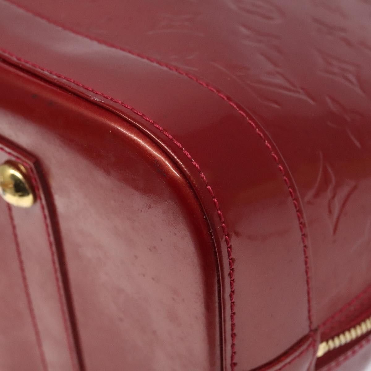 Louis Vuitton Alma Burgundy Patent Leather Handbag (Pre-Owned) Size ONE SIZE - 10 Thumbnail
