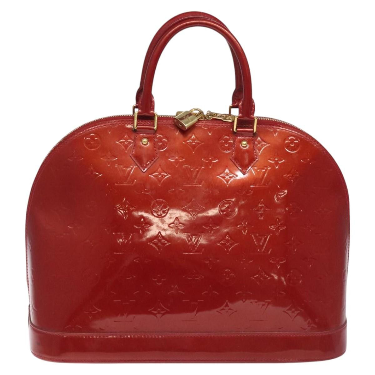 Louis Vuitton Alma Burgundy Patent Leather Handbag (Pre-Owned) Size ONE SIZE - 2 Thumbnail