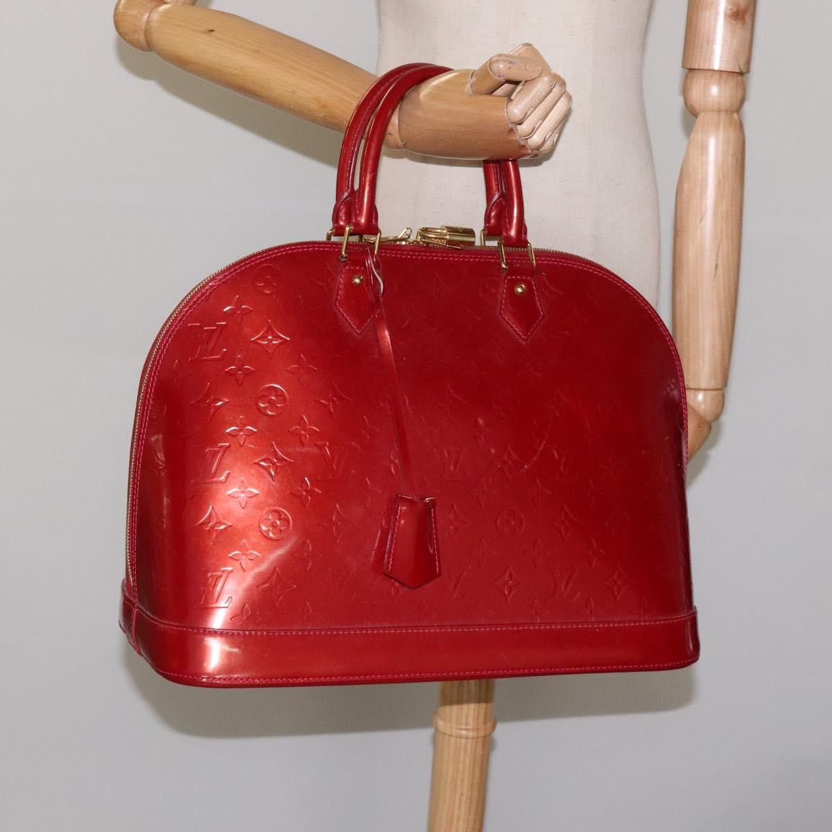 Louis Vuitton Alma Burgundy Patent Leather Handbag (Pre-Owned) Size ONE SIZE - 19 Thumbnail