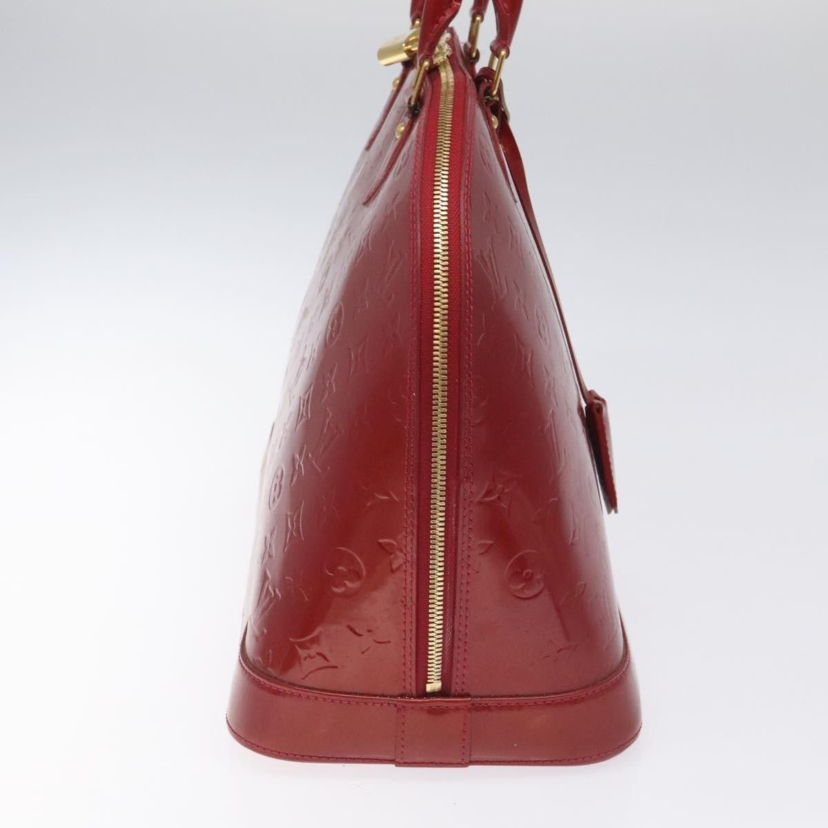 Louis Vuitton Alma Burgundy Patent Leather Handbag (Pre-Owned) Size ONE SIZE - 3 Thumbnail