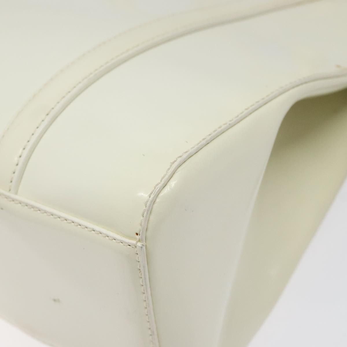 Prada White Patent Leather Handbag (Pre-Owned) Size ONE SIZE - 7 Thumbnail