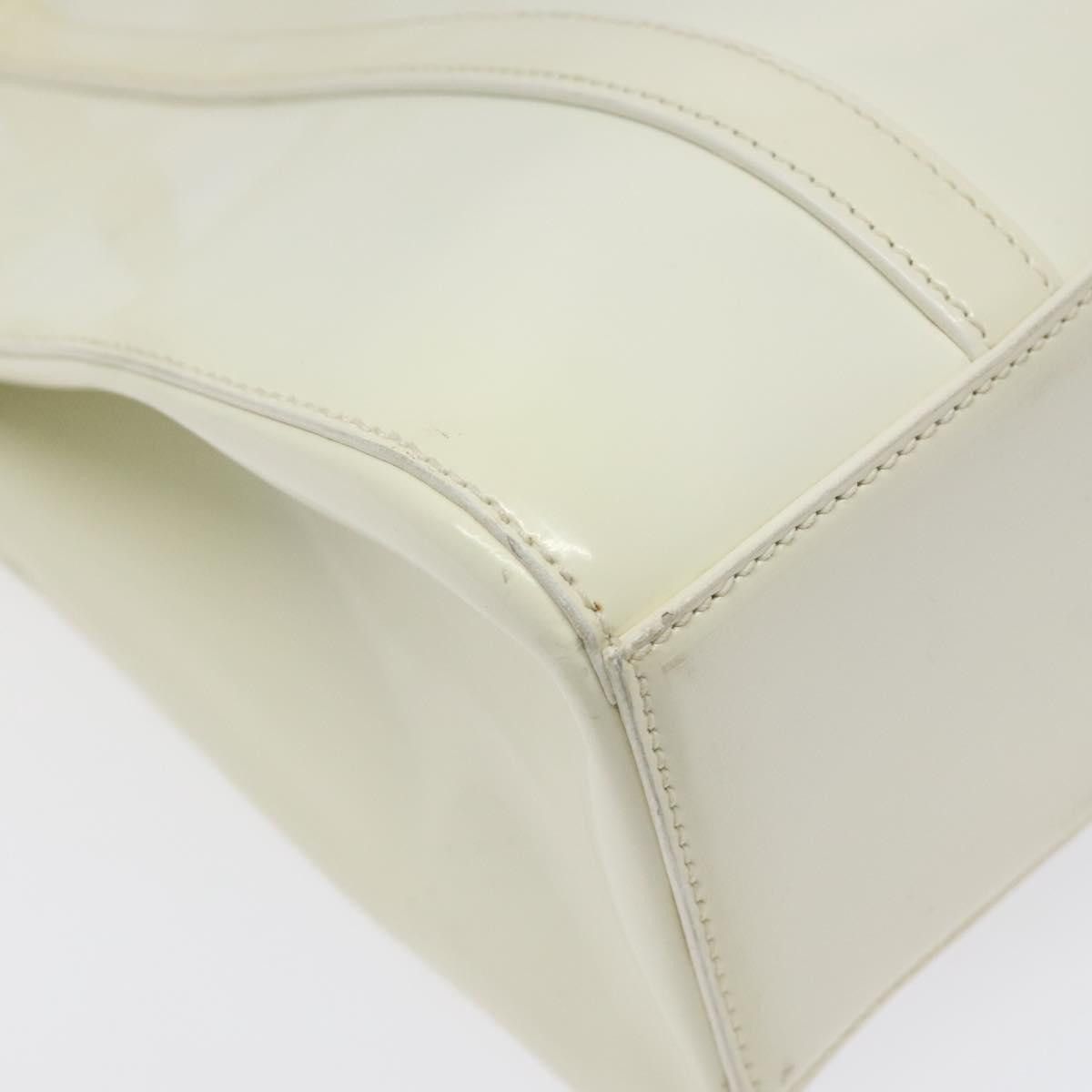 Prada White Patent Leather Handbag (Pre-Owned) Size ONE SIZE - 8 Thumbnail