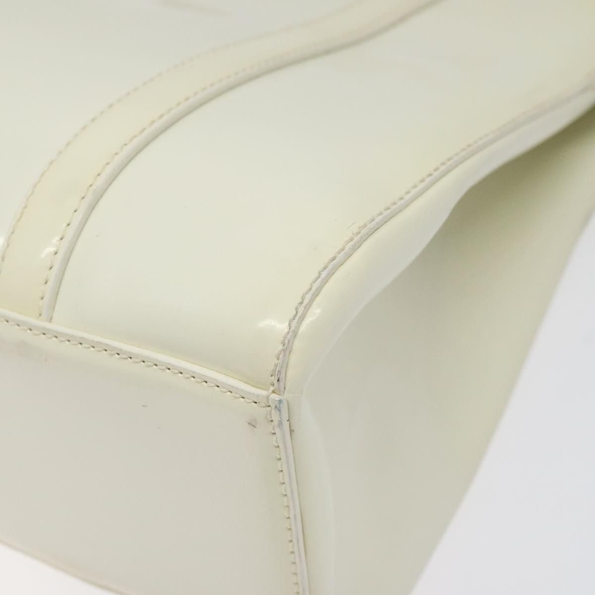 Prada White Patent Leather Handbag (Pre-Owned) Size ONE SIZE - 10 Thumbnail