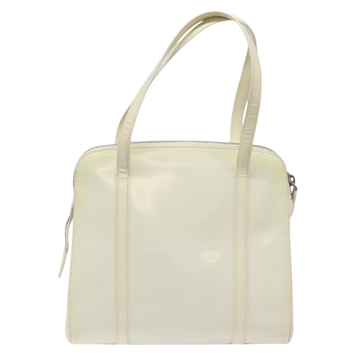 Prada White Patent Leather Handbag (Pre-Owned) Size ONE SIZE - 2 Thumbnail
