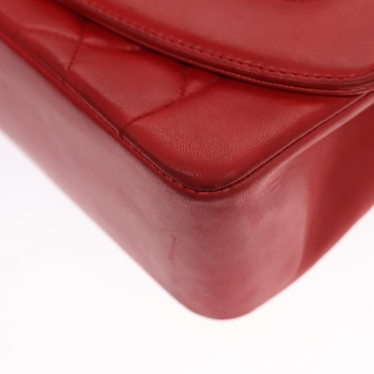 Chanel Diana Red Leather Shoulder Bag (Pre-Owned) Size ONE SIZE - 9 Thumbnail