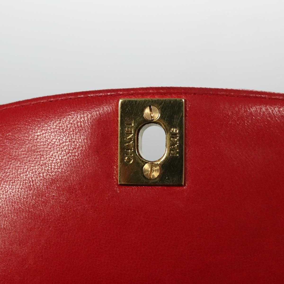 Chanel Diana Red Leather Shoulder Bag (Pre-Owned) Size ONE SIZE - 11 Thumbnail
