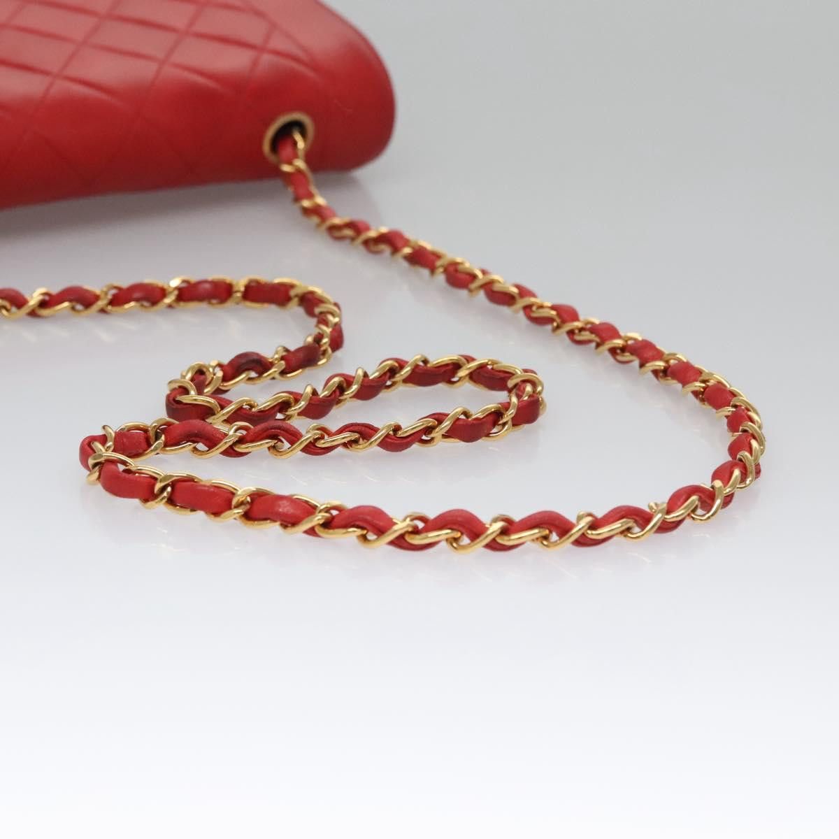 Chanel Diana Red Leather Shoulder Bag (Pre-Owned) Size ONE SIZE - 5 Thumbnail