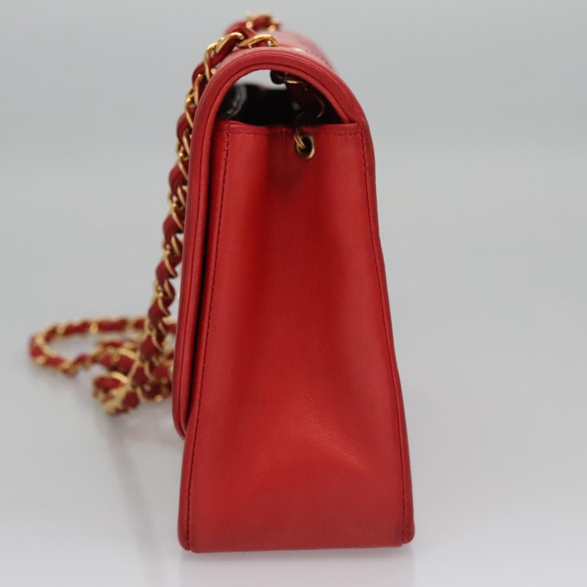 Chanel Diana Red Leather Shoulder Bag (Pre-Owned) Size ONE SIZE - 3 Thumbnail