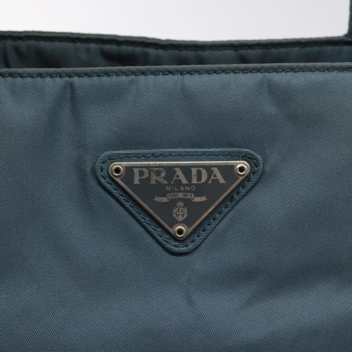 Prada Blue Synthetic Handbag (Pre-Owned) Size ONE SIZE - 13 Thumbnail