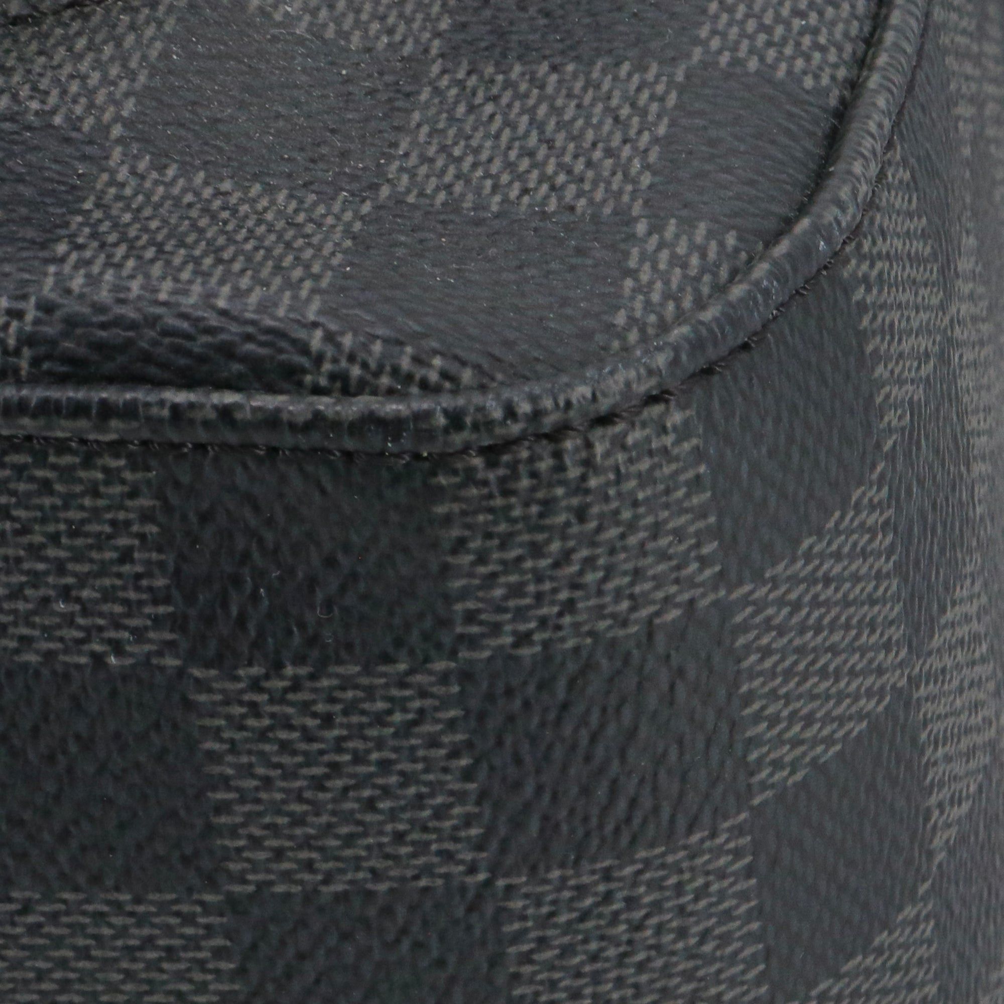 Louis Vuitton LOUIS VUITTON - Louis Vuitton Josh backpack in black leather and graphite damier canvas Size ONE SIZE - 5 Thumbnail