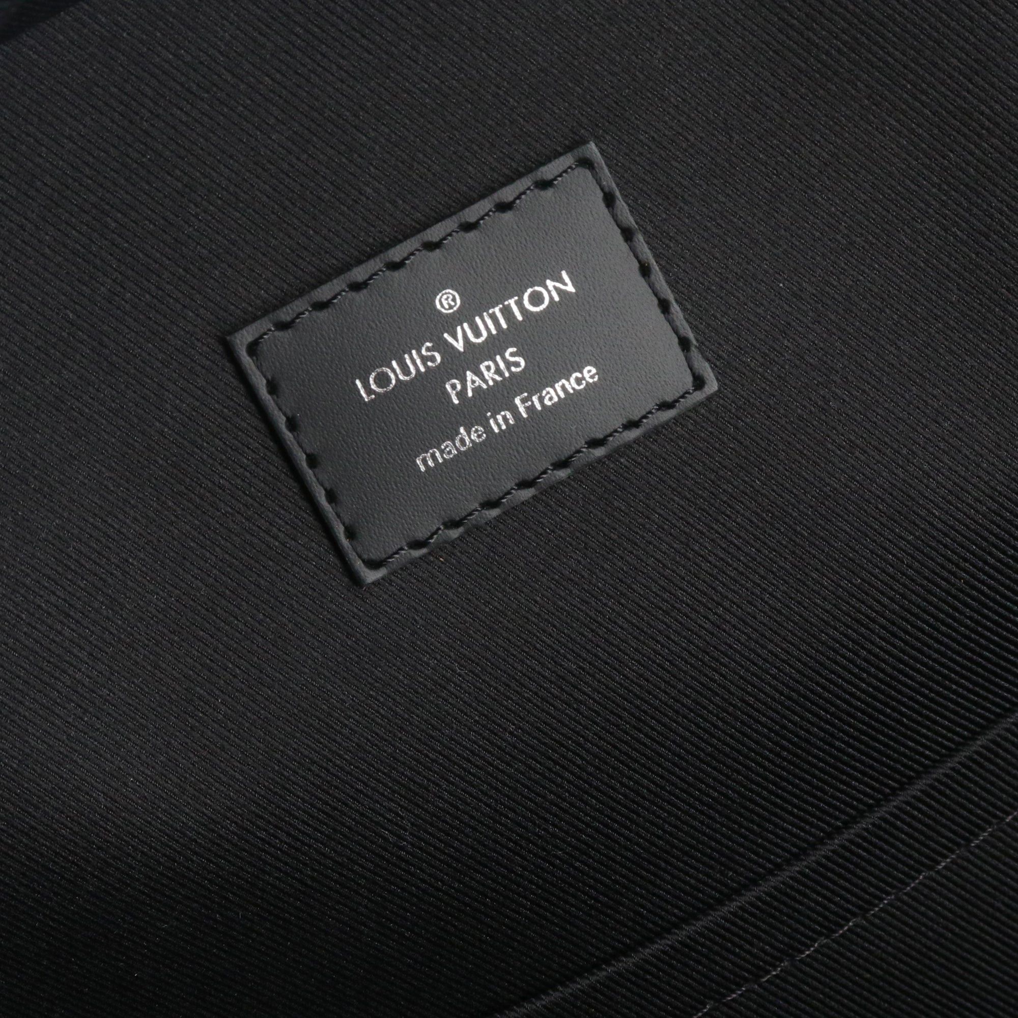 Louis Vuitton LOUIS VUITTON - Louis Vuitton Josh backpack in black leather and graphite damier canvas Size ONE SIZE - 10 Thumbnail