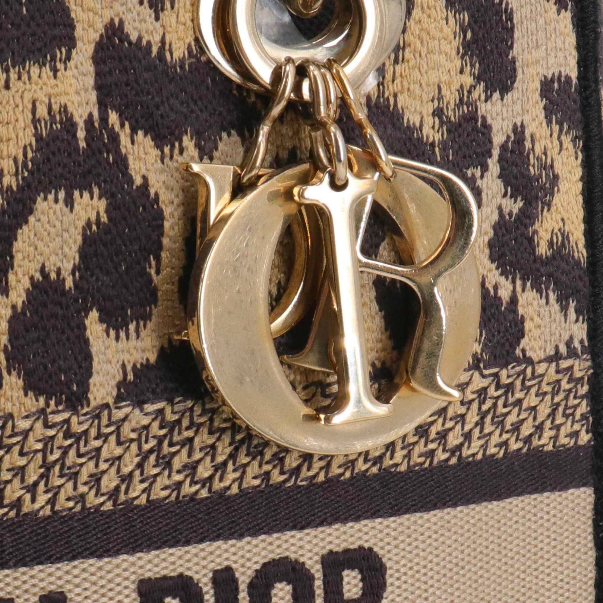 Dior DIOR - Lady D-Lite Dior shoulder bag in leopard canvas Size ONE SIZE - 5 Thumbnail