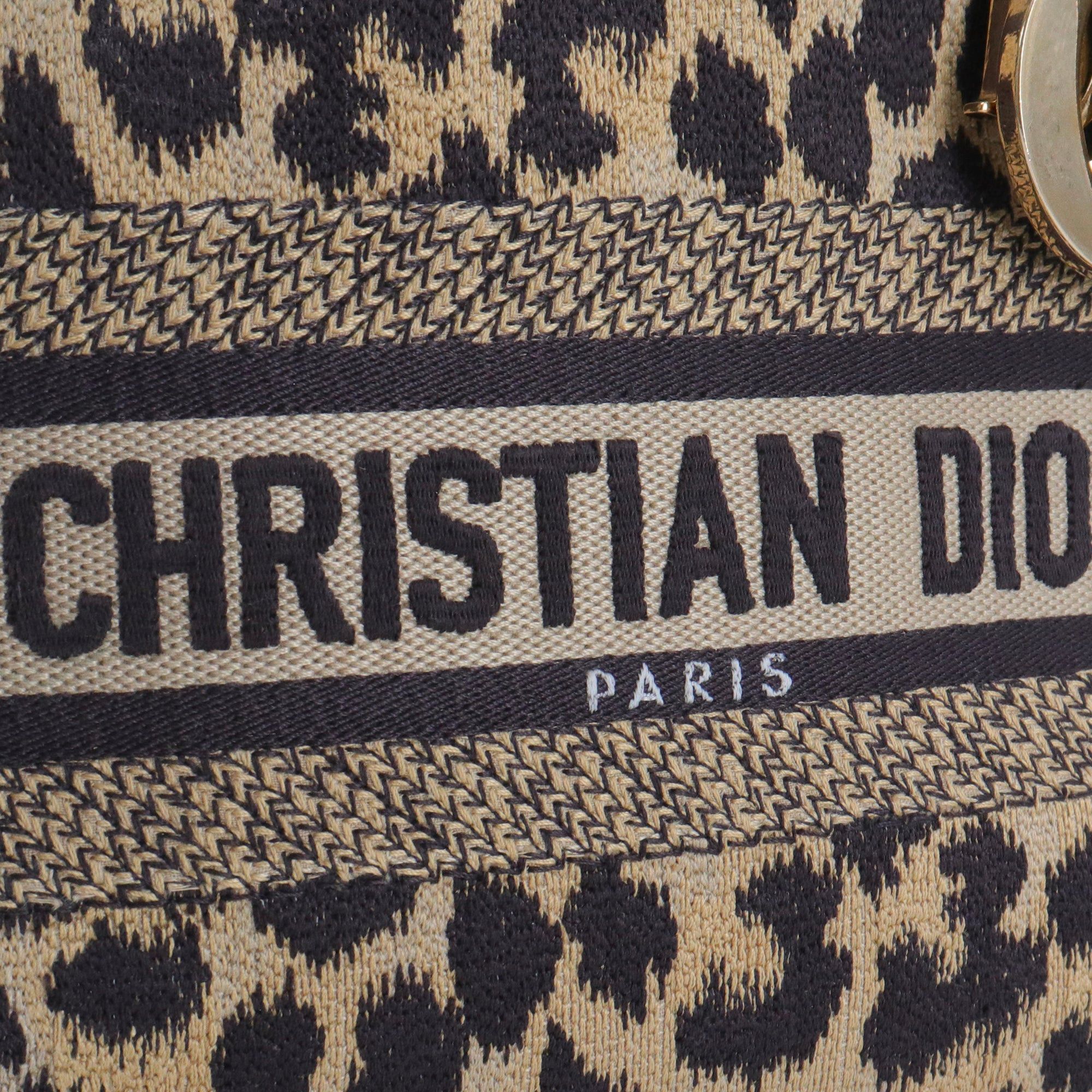 Dior DIOR - Lady D-Lite Dior shoulder bag in leopard canvas Size ONE SIZE - 6 Thumbnail