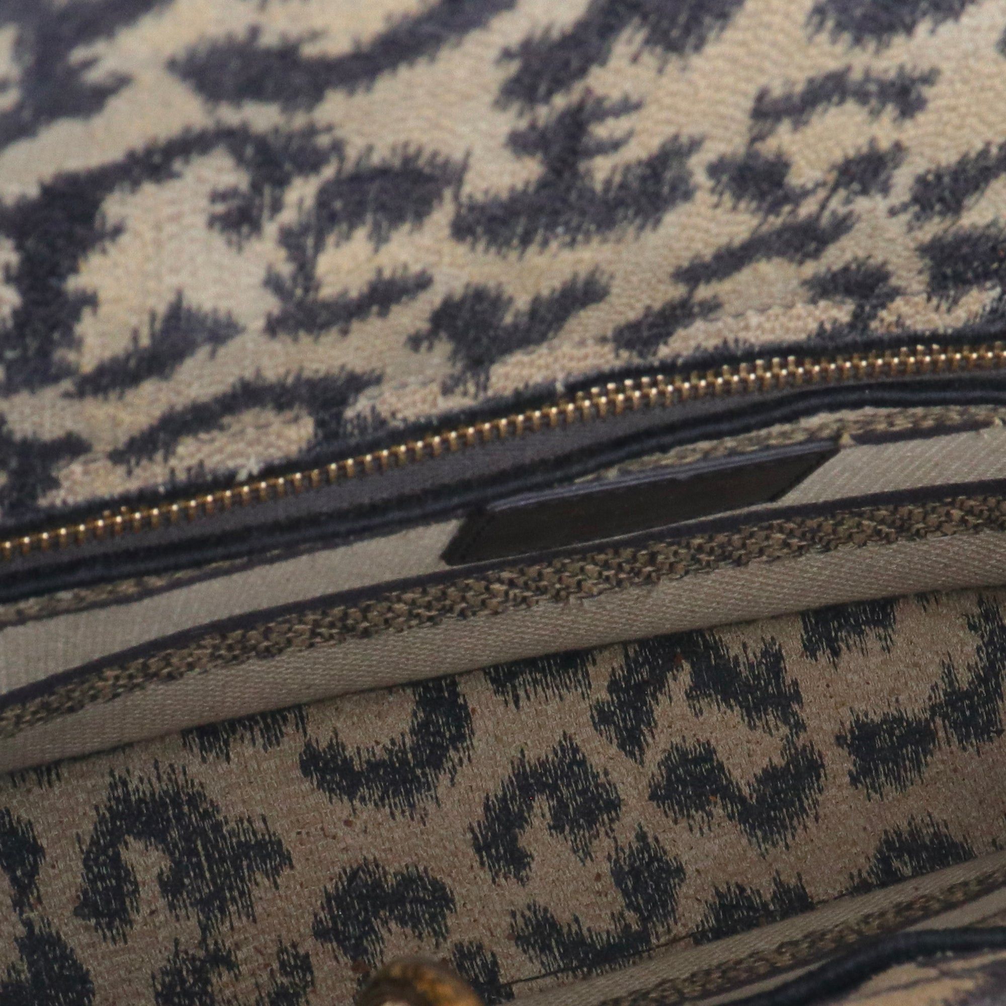 Dior DIOR - Lady D-Lite Dior shoulder bag in leopard canvas Size ONE SIZE - 9 Thumbnail