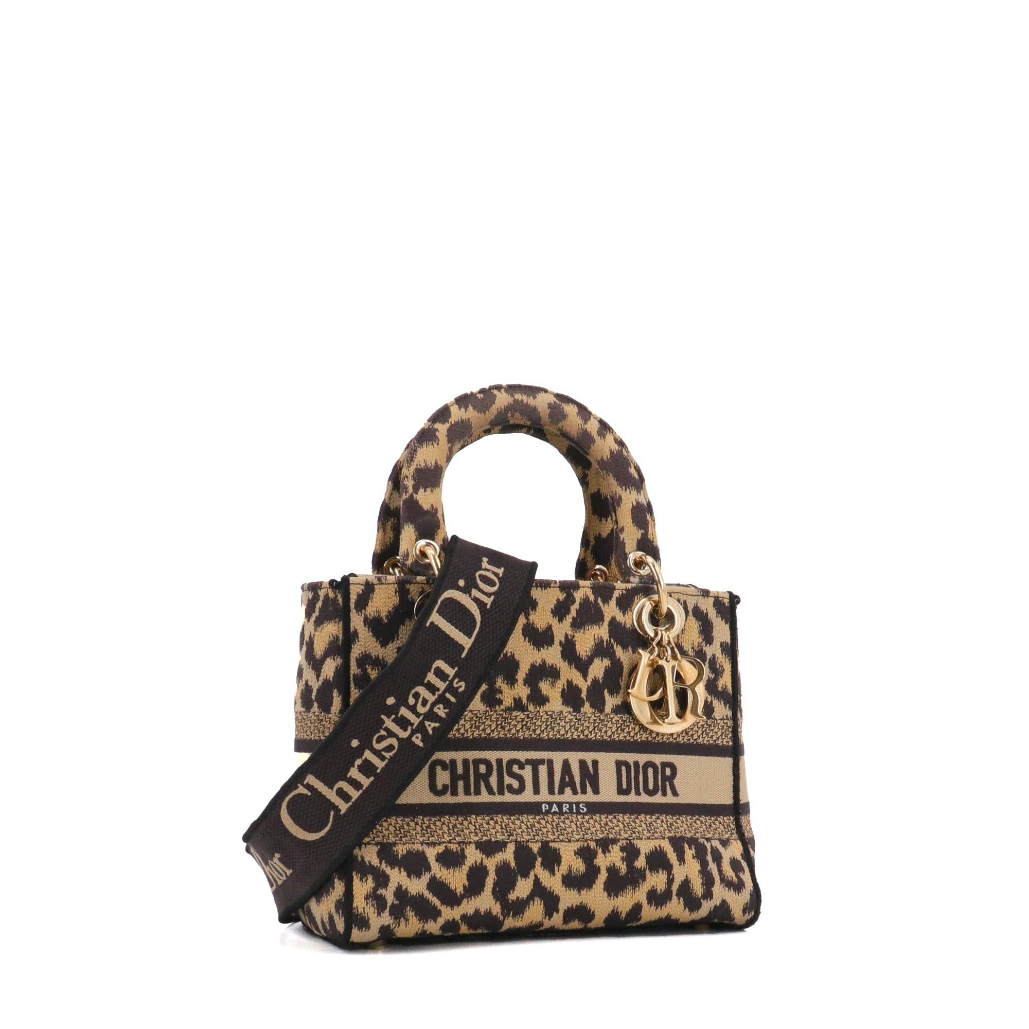 Dior DIOR - Lady D-Lite Dior shoulder bag in leopard canvas Size ONE SIZE - 2 Thumbnail