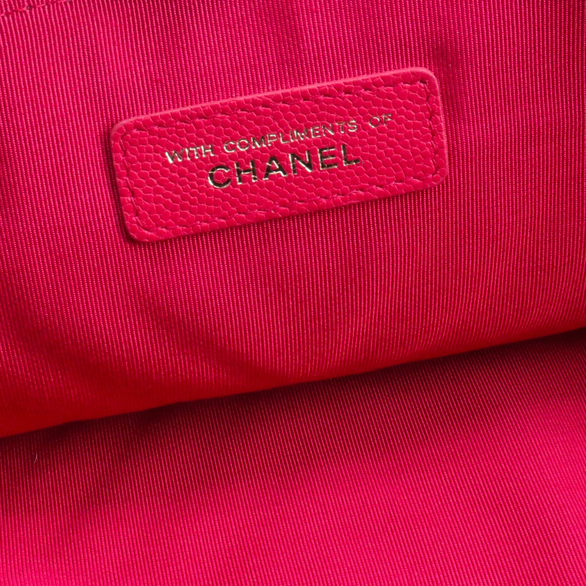 Chanel CHANEL - Chanel clutch in red chevron caviar leather Size ONE SIZE - 7 Thumbnail