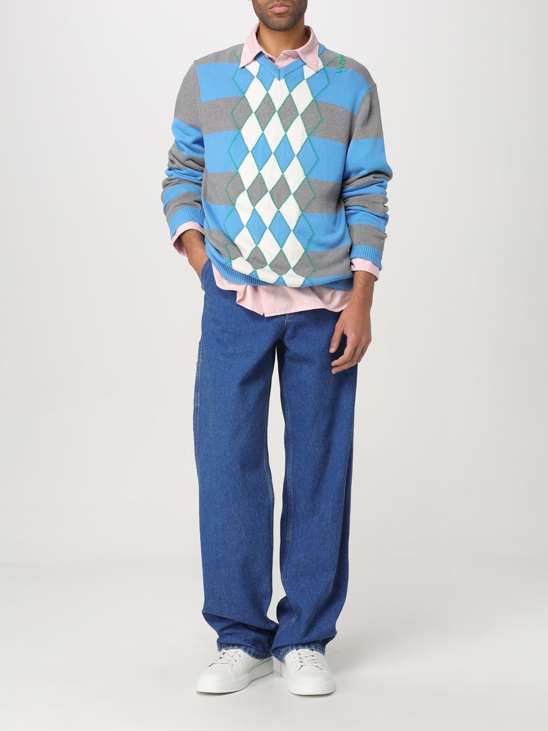 Marni Marni Sweater Men Multicolor Size US M / EU 48-50 / 2 - 2 Thumbnail